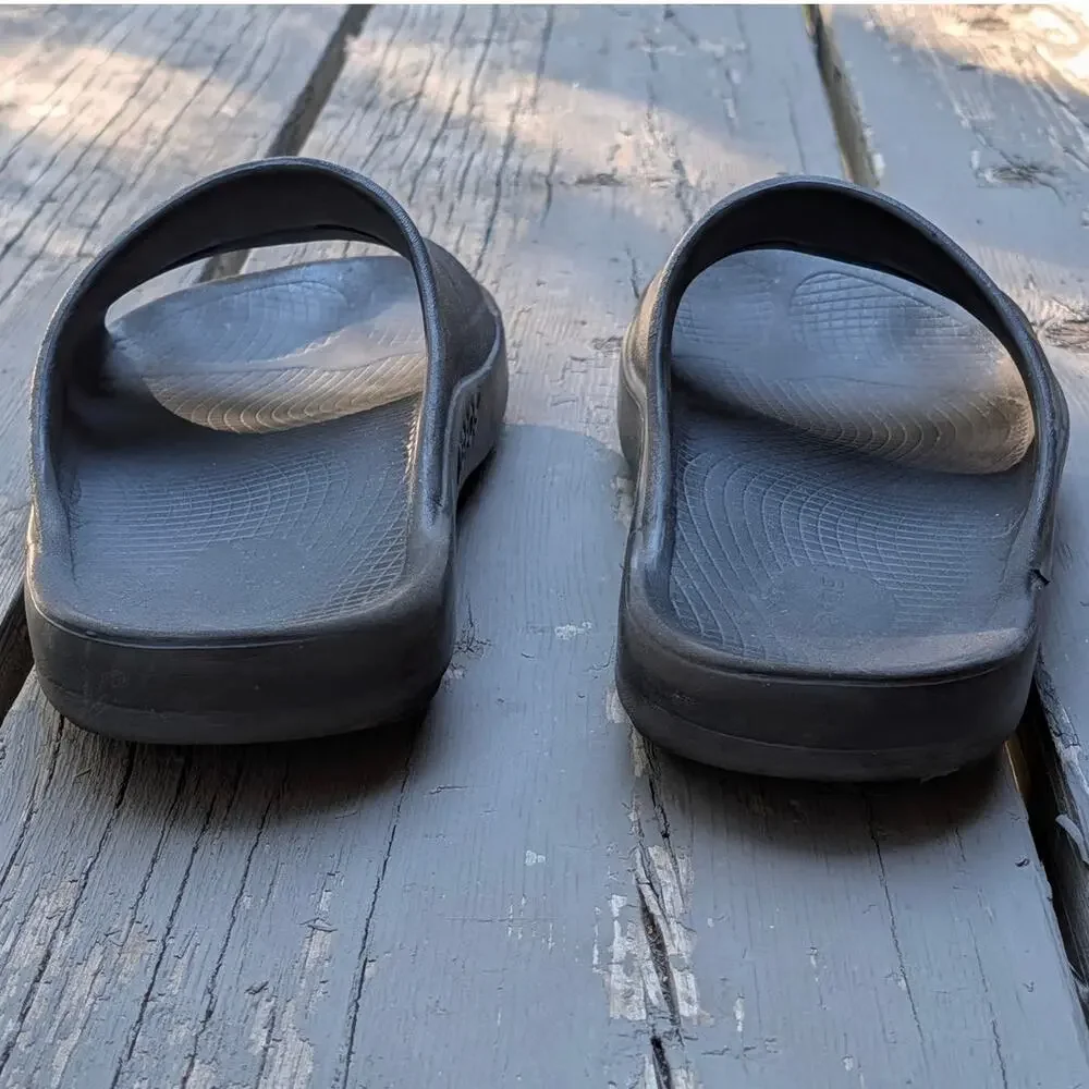 OOFOS OOahh Recovery Slide Sandals Black Men's Size 13 Comfort Orthopedic EU 46